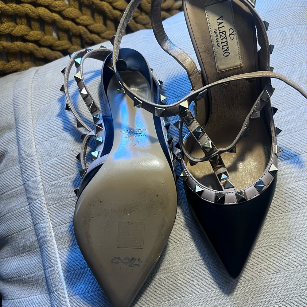 Valentino Black Studded Women's Shoes